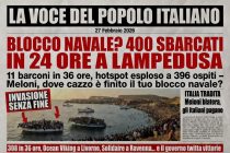 Blocco navale: 600 sbarcati in 24 ore tra Lampedusa e Livorno