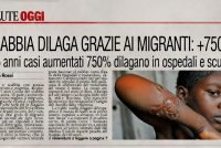 Scabbia dilaga: +750% aiutata dall’immigrazione di massa