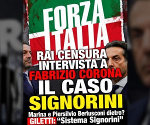 Corona accusa Forza Italia: censurata mia intervista in RAI