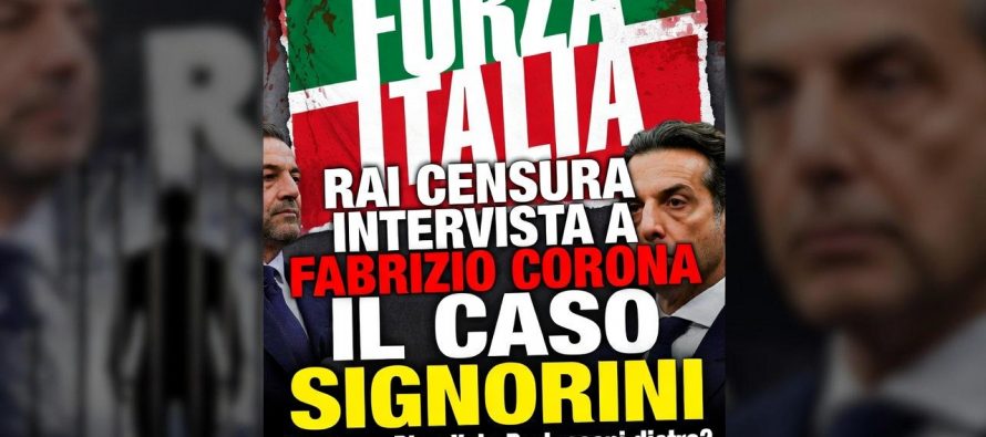 Corona accusa Forza Italia: censurata mia intervista in RAI