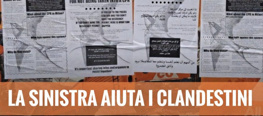 Sinistra diffonde avvisi a stupratori e clandestini su come non farsi arrestare