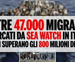 I clandestini di Rackete costatati all’Italia 1 miliardo e ora dobbiamo risarcirli noi
