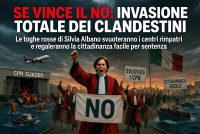 Se vincesse il NO l’Italia delle toghe rosse sarà invasa dai clandestini