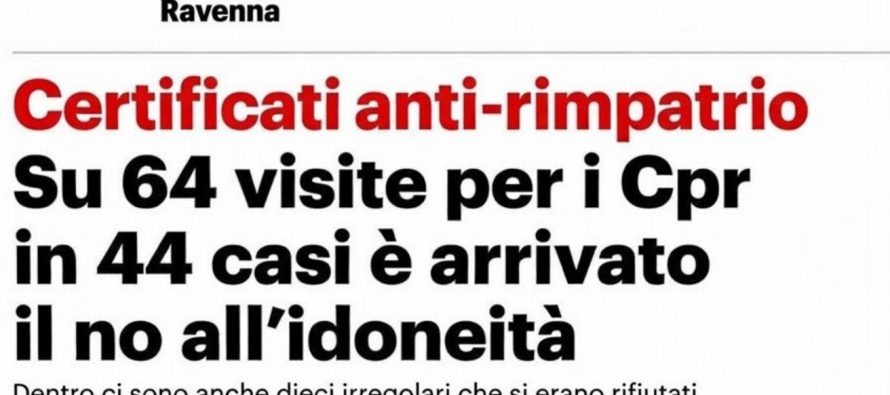 Medici rossi, 44 certificati falsi su 64 visite per salvare clandestini criminali dai rimpatri