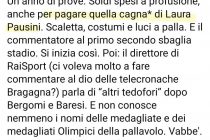 L’assessore di sinistra difende Ghali: “Quella CAGNA della Pausini”