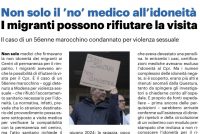 Stupratore evita rimpatrio rifiutando visita medica