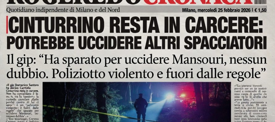 Rogoredo, poliziotto resta in carcere: potrebbe uccidere altri spacciatori