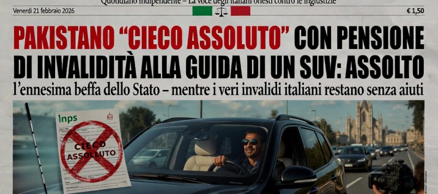 Migrante “cieco assoluto” con pensione di invalidità alla guida: ASSOLTO
