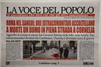 UCCISO PER STRADA A COLTELLATA DA BRANCO STRANIERI A ROMA