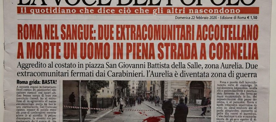 UCCISO PER STRADA A COLTELLATA DA BRANCO STRANIERI A ROMA