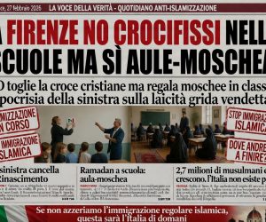 A Firenze NO crocifissi nelle scuole ma SÌ aule-moschea