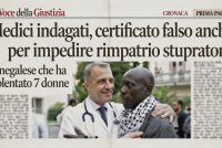 Medici indagati, certificato falso anche per impedire rimpatrio stupratore