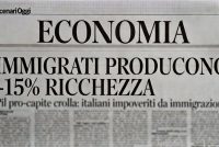 Italiani più poveri: immigrati abbassano PIL pro-capite