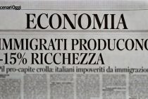 Italiani più poveri: immigrati abbassano PIL pro-capite