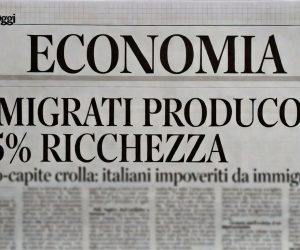 Italiani più poveri: immigrati abbassano PIL pro-capite