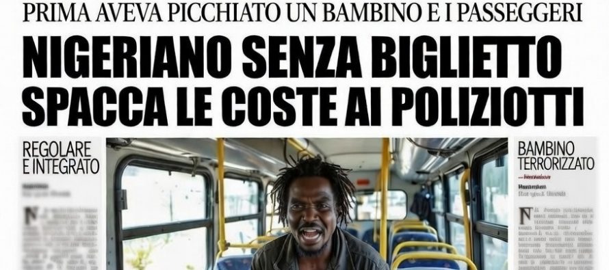 Senza biglietto picchia bambino e spacca le costole a poliziotti