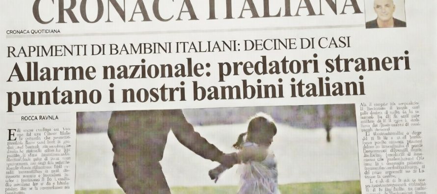 Cercano bambini italiani da rapire in tutta Italia: boom di casi