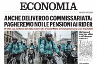 Pagheremo le pensioni anche ai rider di Deliveroo