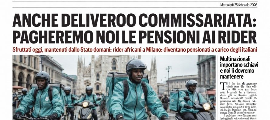 Pagheremo le pensioni anche ai rider di Deliveroo
