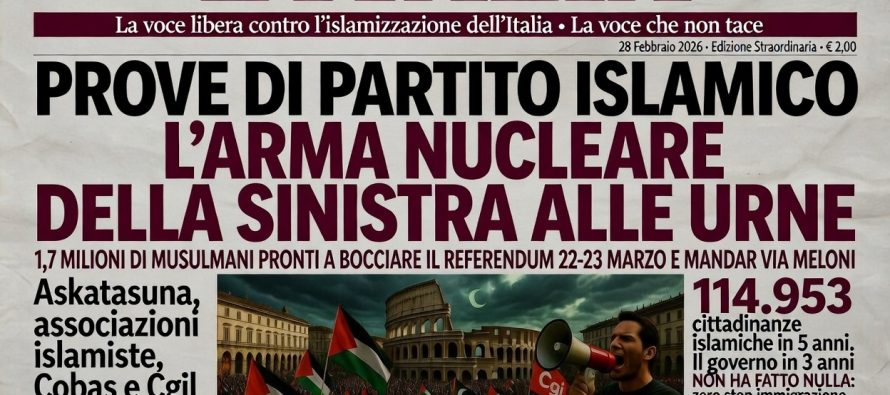 La sinistra schiera 2 milioni di voti islamici contro il Referendum Giustizia