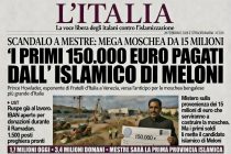 Mega moschea a Venezia: i primi 150mila euro li ha versati il candidato di Meloni