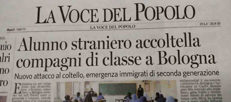 Alunno straniero delle medie attacca i compagni con un coltello