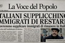 L’intellettuale di sinistra: “Italiani supplichino immigrati di rimanere”