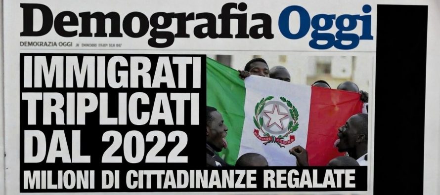 Immigrati triplicati: stiamo svendendo la Patria allo straniero