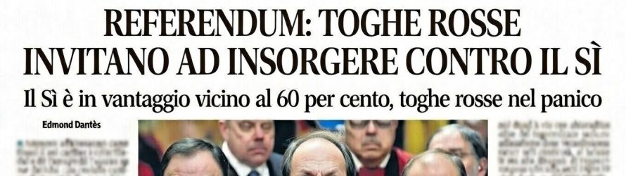 Referendum Giustizia, Sì al 60%. Toghe rosse nel panico: “Dobbiamo insorgere”