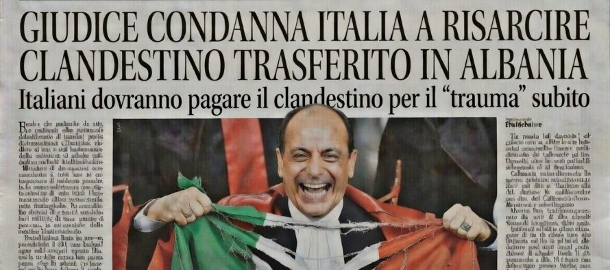 Giudice condanna Italia a risarcire clandestino trasferito in Albania