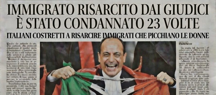 L’immigrato risarcito dai giudici ha 23 condanne e due espulsioni