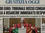 Toghe rosse: Italia deve pagare 18mila euro al clandestino respinto