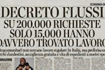 DECRETI FLUSSI CHOC: SOLO 8% IMMIGRATI TROVA DAVVERO LAVORO