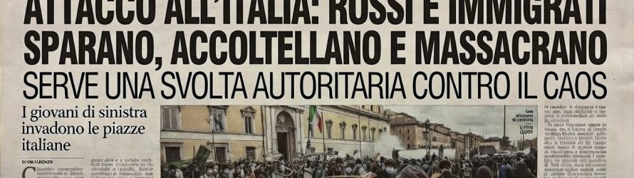 ATTACCO ALL’ITALIA: ROSSI E IMMIGRATI SPARANO, ACCOLTELLANO E MASSACRANO
