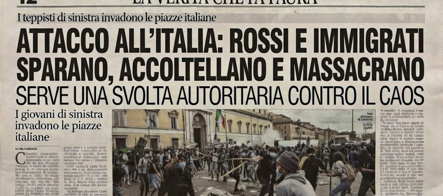 ATTACCO ALL’ITALIA: ROSSI E IMMIGRATI SPARANO, ACCOLTELLANO E MASSACRANO