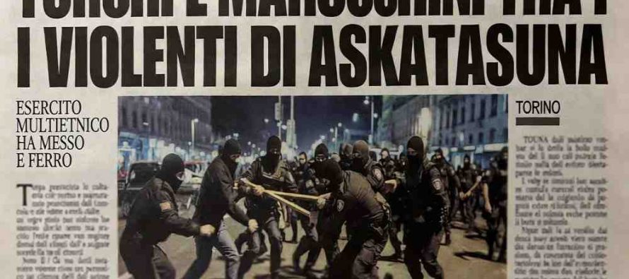 TURCHI E MAROCCHINI TRA I PICCHIATORI DEI POLIZIOTTI