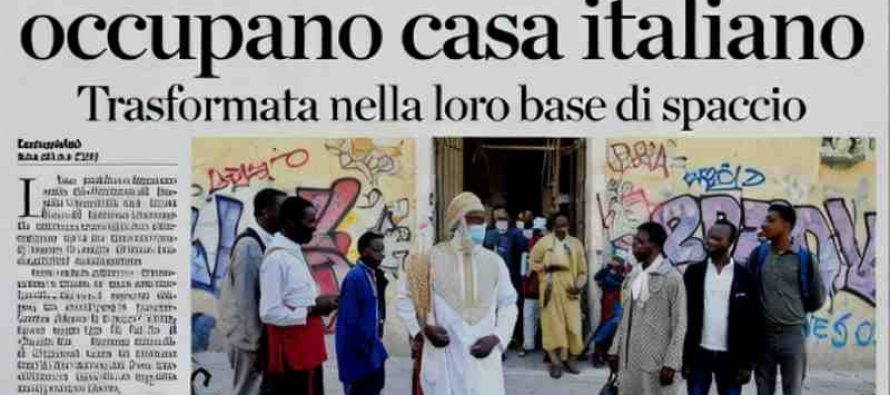 Richiedenti asilo occupano casa italiano: ‘ora è nostra per spacciare’