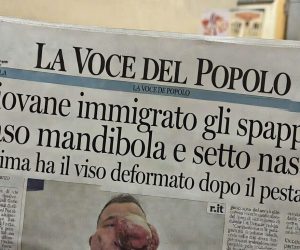 Distrugge la faccia a italiano di 55 anni ma è ai domiciliari