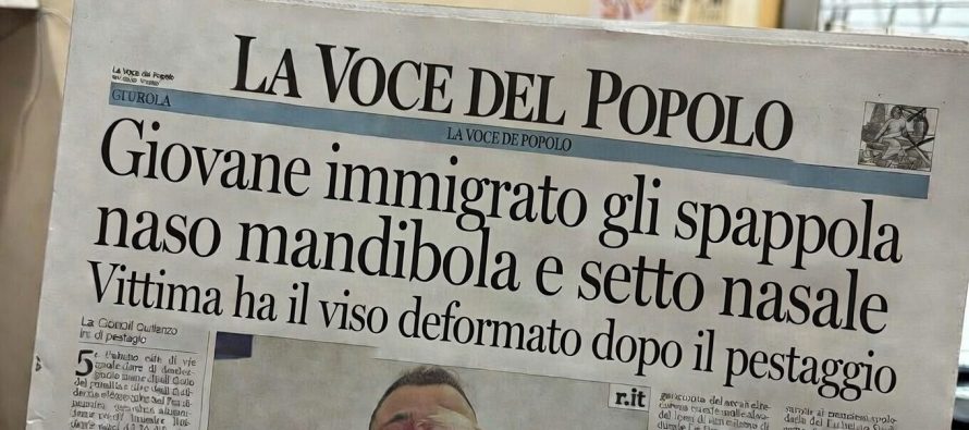 Distrugge la faccia a italiano di 55 anni ma è ai domiciliari
