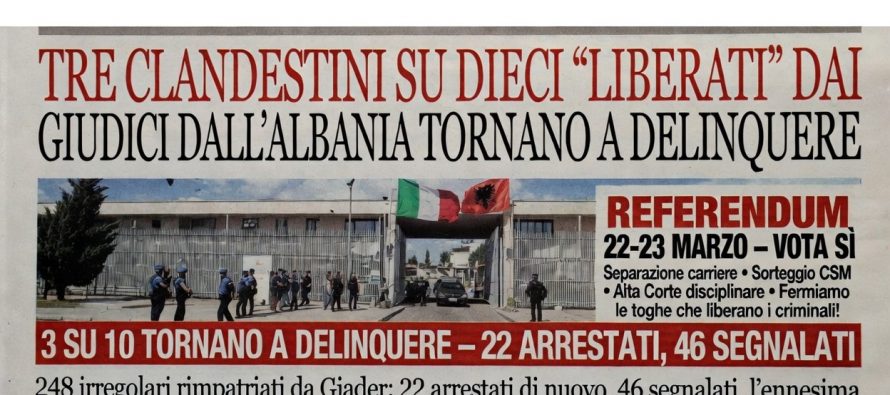 87 clandestini riportati dai giudici in Italia dall’Albania già ri-arrestati