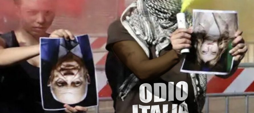 Estremisti rossi e islamici sfilano insieme a Roma contro l’Italia