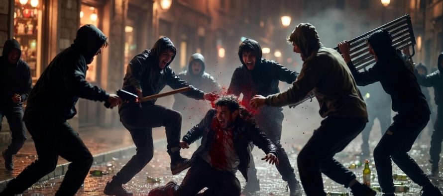 Brescia: branco di sette magrebini massacra uomo a calci in testa, taser e bastonate