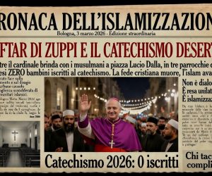 Nel cuore di Bologna dell’islamico Zuppi nessun bambino si iscrive al Catechismo