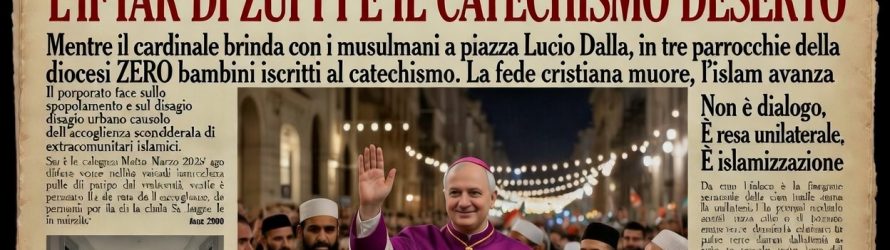Nel cuore di Bologna dell’islamico Zuppi nessun bambino si iscrive al Catechismo