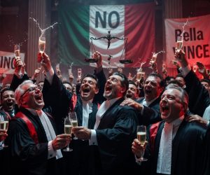 No vince il referendum: toghe rosse in festa, ‘Bella Ciao’ e cori anti-Meloni