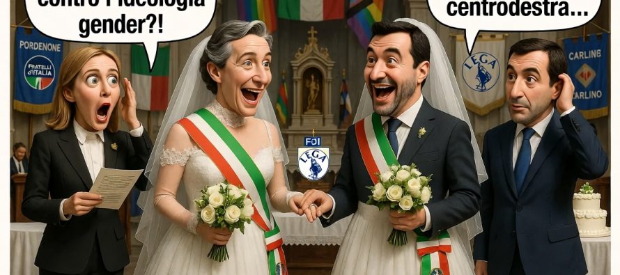 Primo ‘matrimonio’ gay tra sindaci, Fdi di Pordenone sposerà leghista di Carlino