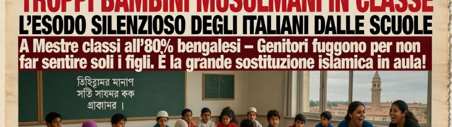 Troppi musulmani in classe: l’esodo dei bambini italiani dalle scuole venete