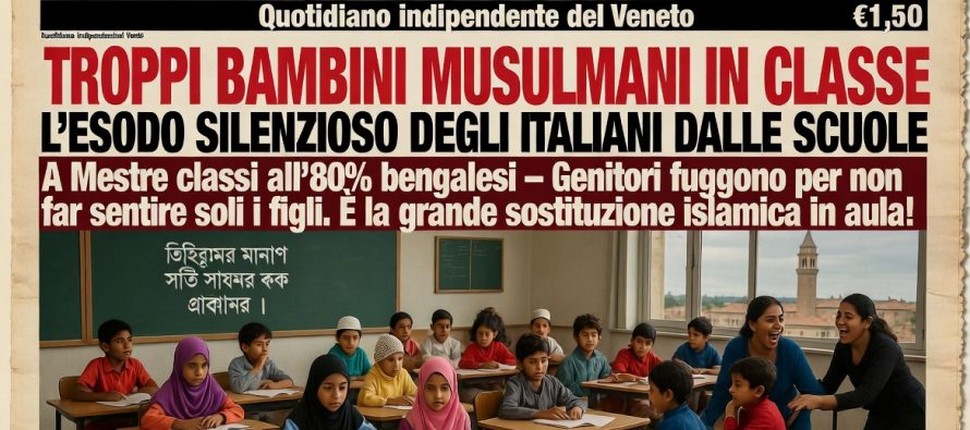 Troppi musulmani in classe: l’esodo dei bambini italiani dalle scuole venete