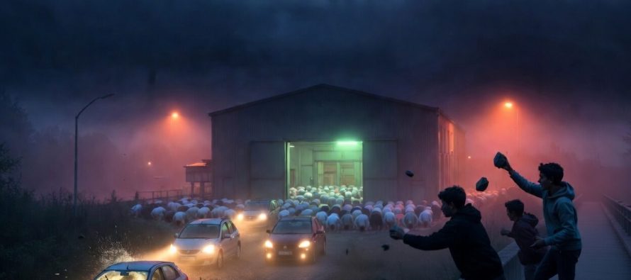 Genitori in moschea e i figli lanciano sassi contro le auto degli ‘infedeli’