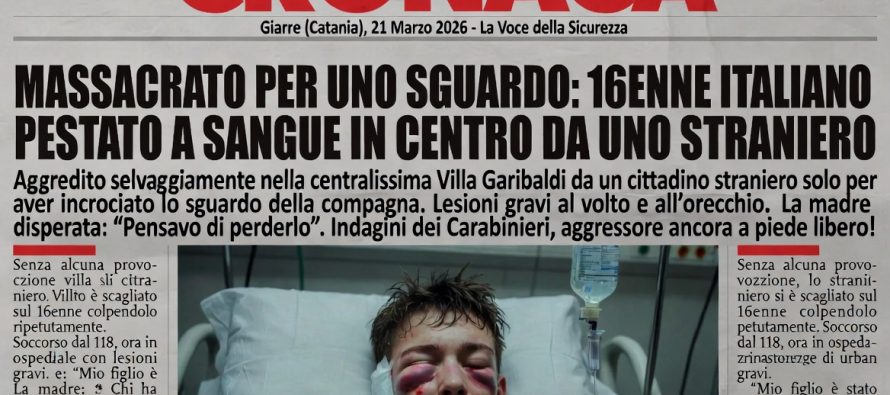 Ragazzino picchiato fino a svenire perché ‘guarda’ la donna del migrante